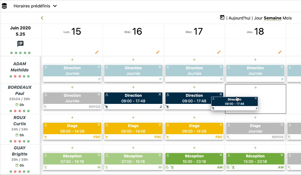 Lamster logiciel RH - planning interactif